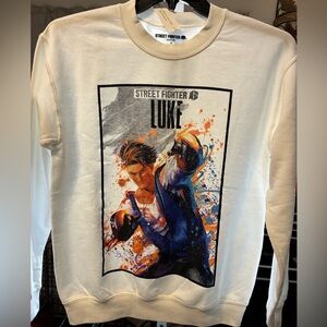 Street Fighter Luke Graphic Sweatshirt Cream